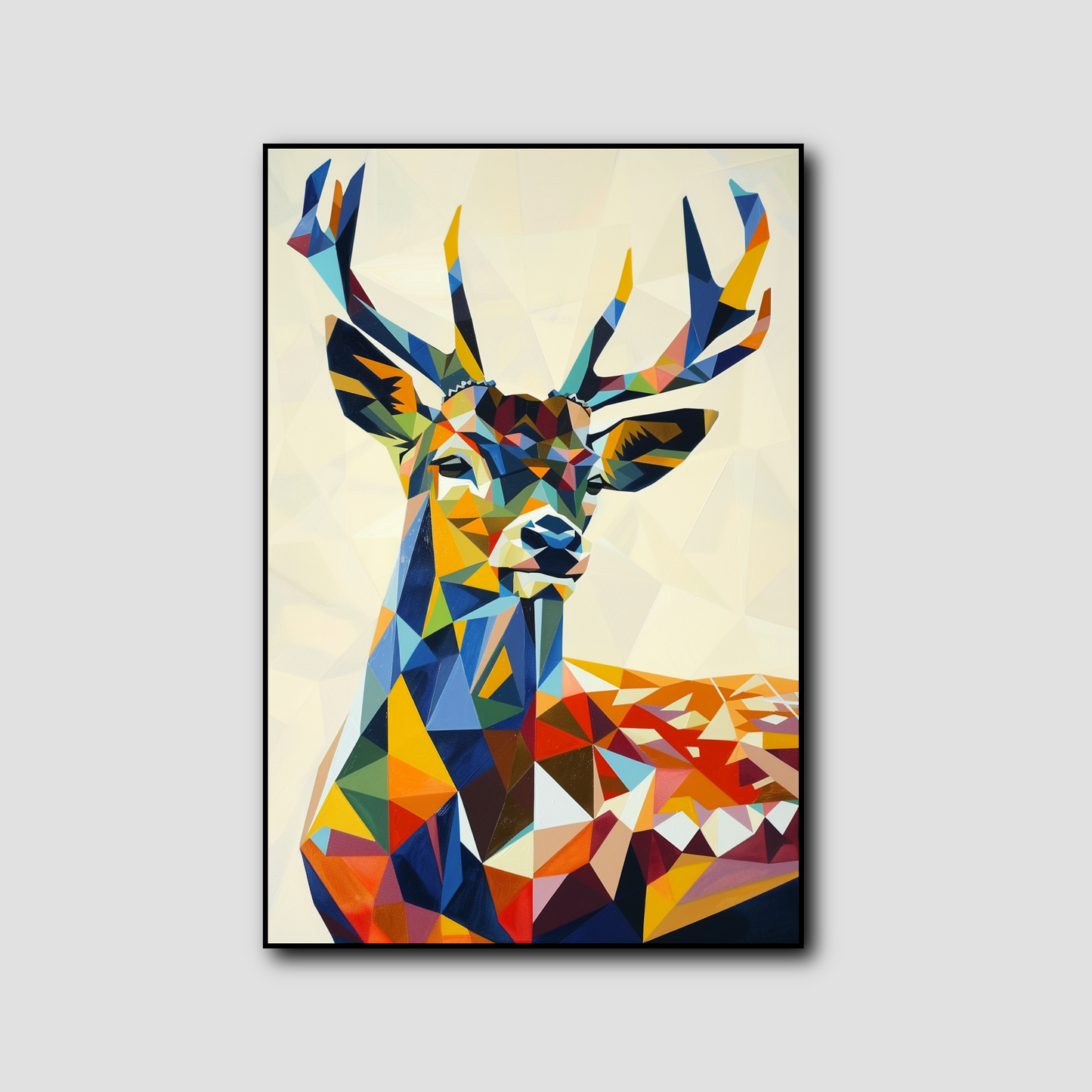 Tableau Cerf Geometrique