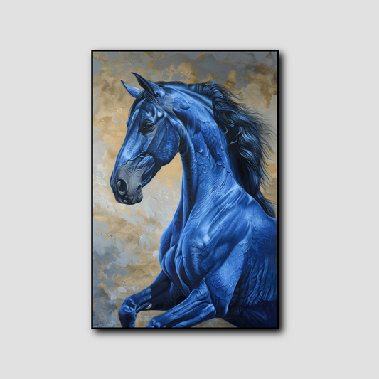 Tableau Cheval Bleu