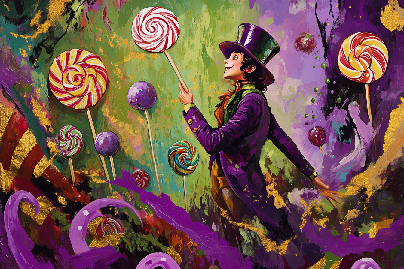 Tableau déco Charlie et la chocolaterie Tim Burton