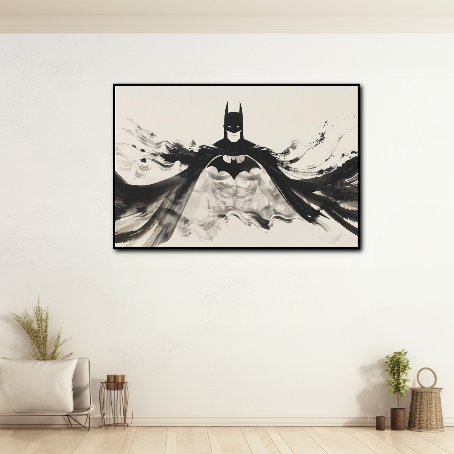 Tableau déco Batman Dc-Comics Encre chinoise