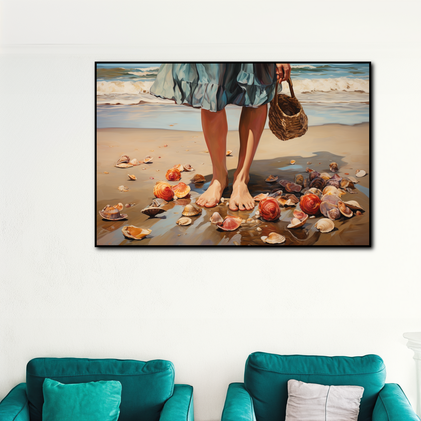 Tableau Coquillages Mer