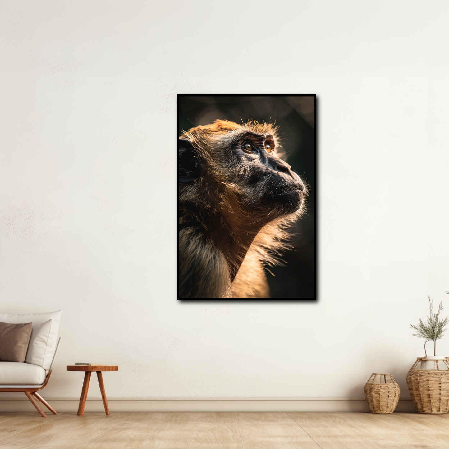 Tableau Singe Portrait