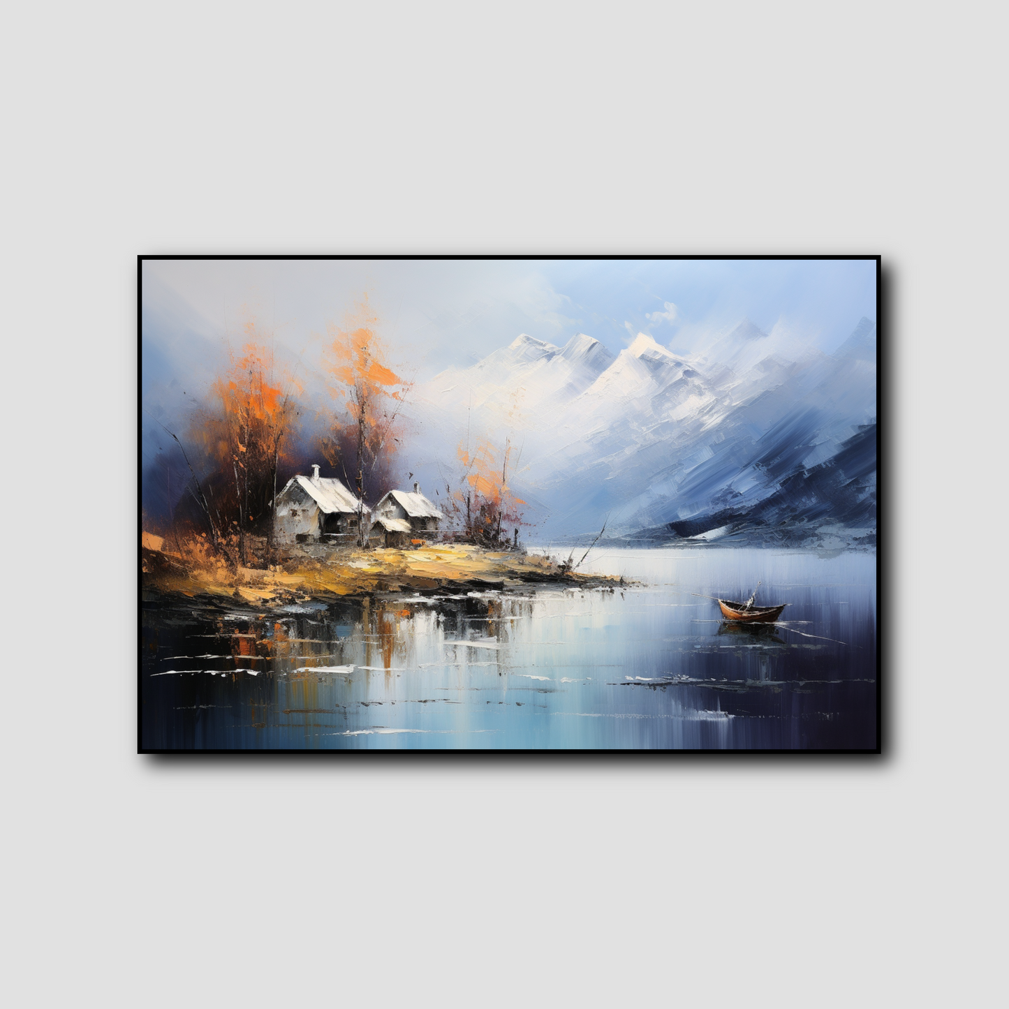 Tableau Montagne et Lac