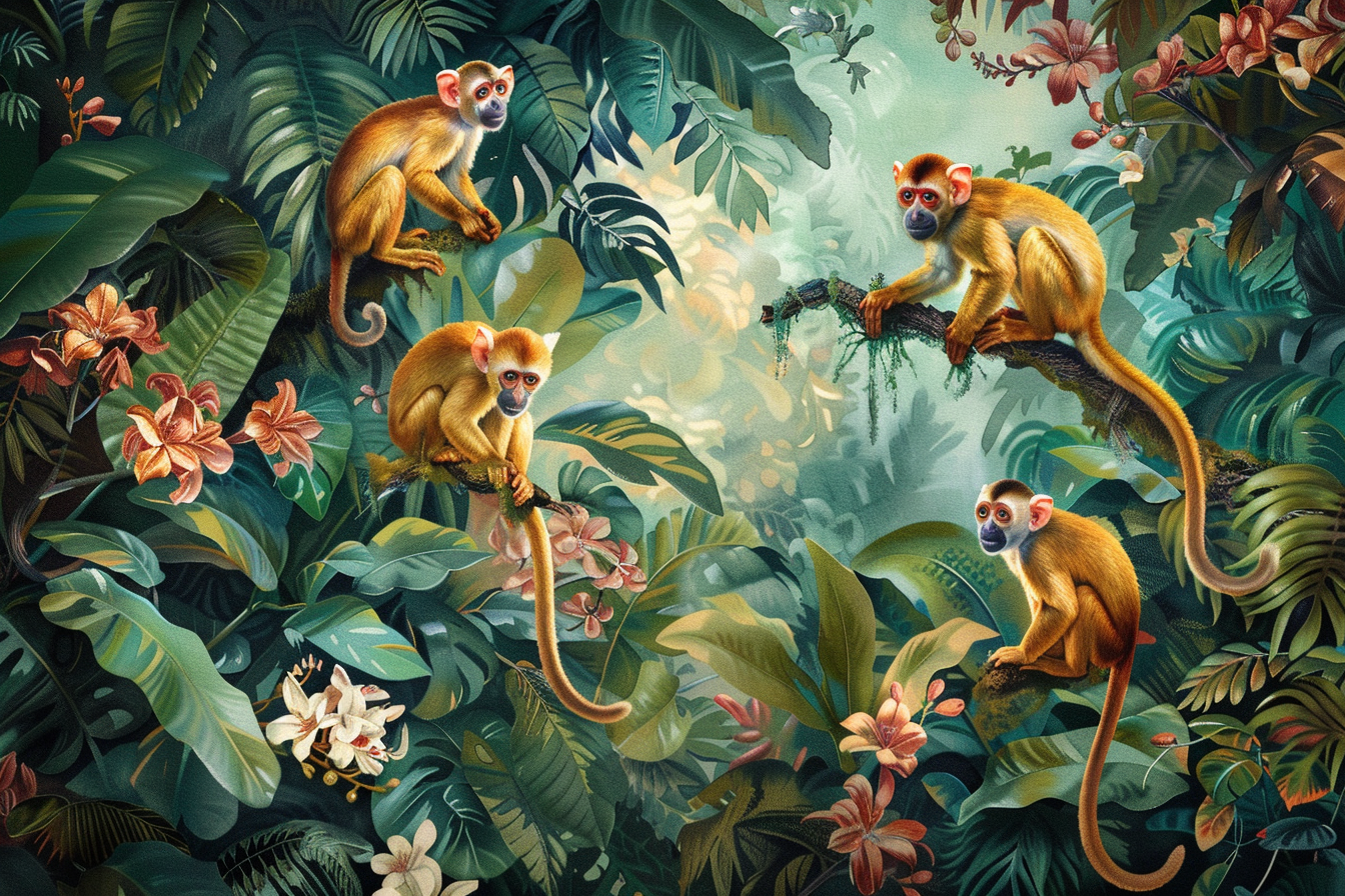 Tableau Peinture Singe