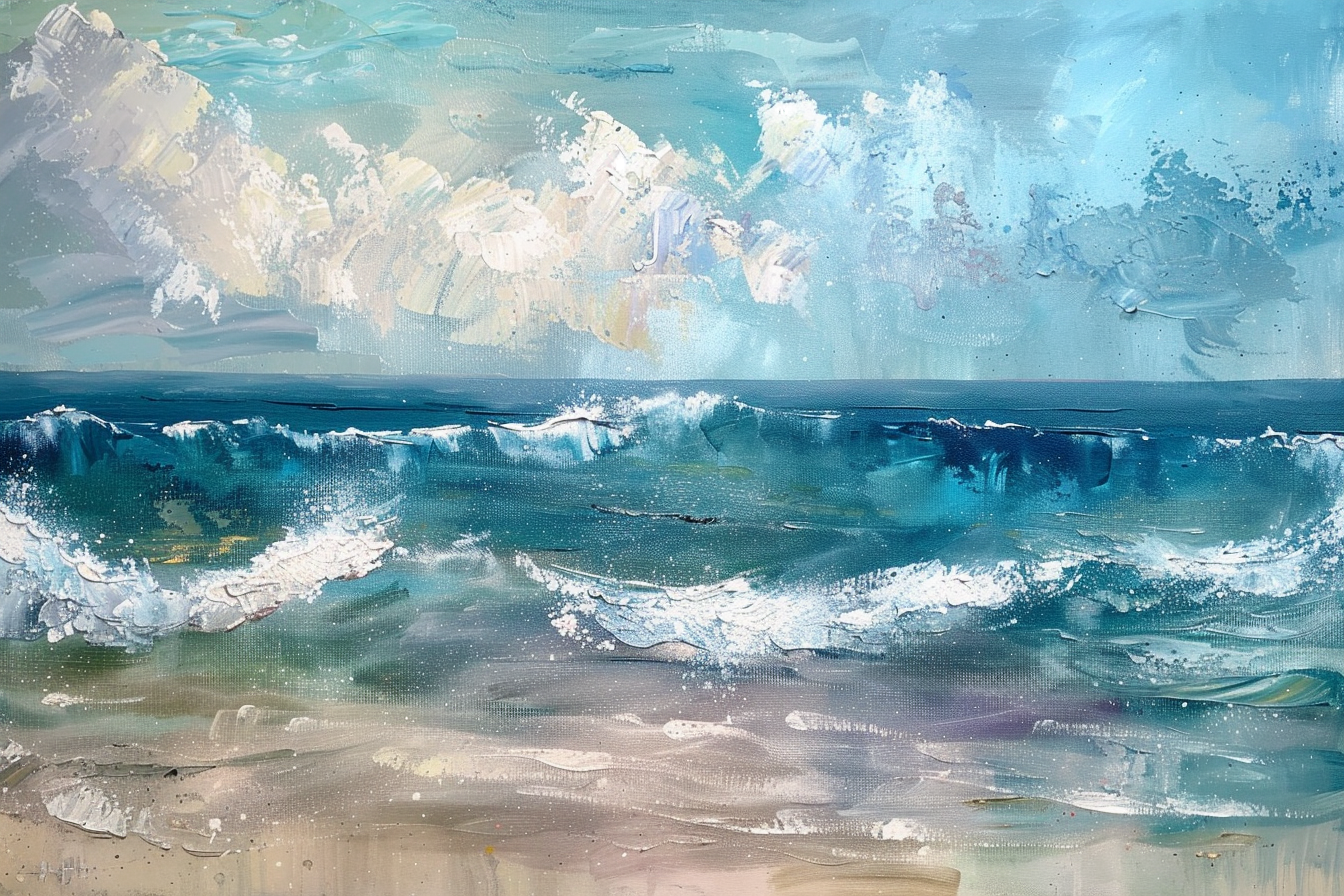 Tableau Vague Mer Paysage