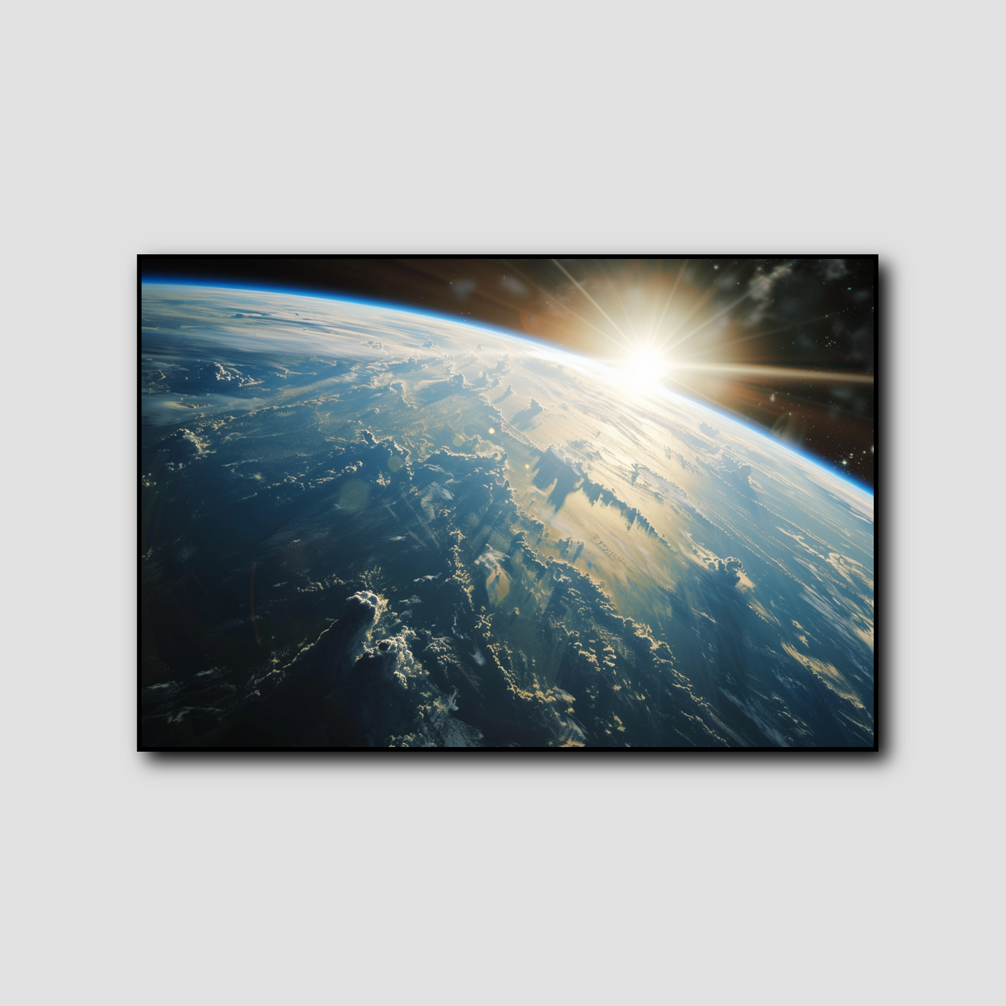 Tableau Aube Spatiale