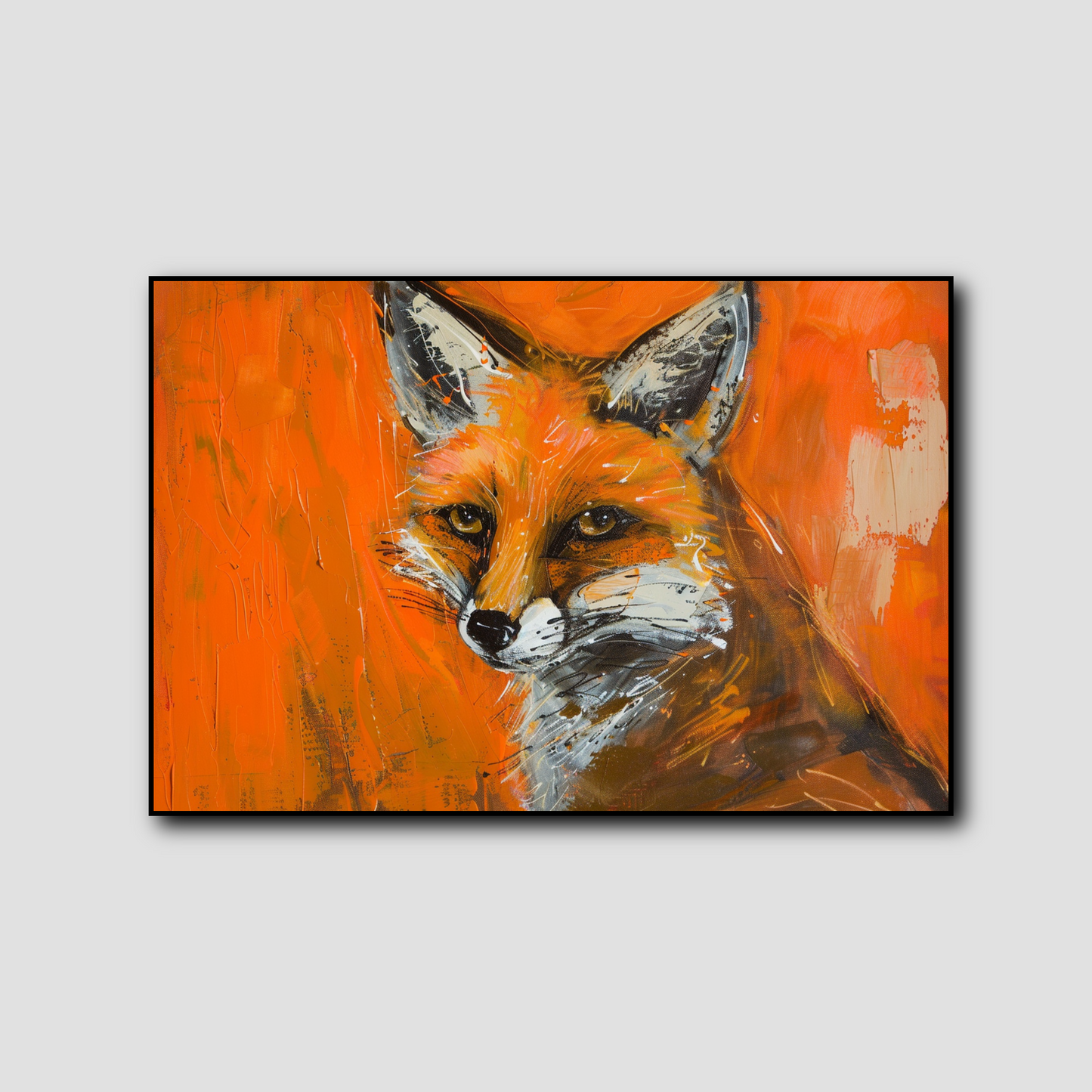 Tableau Renard Orange