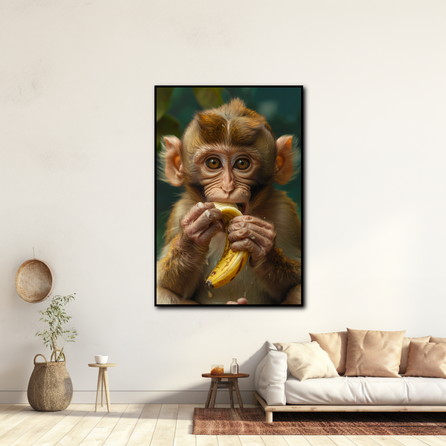 Tableau Singe Banane
