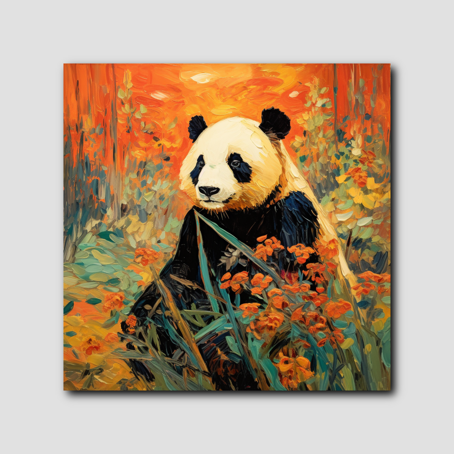 Tableau Panda Coloré