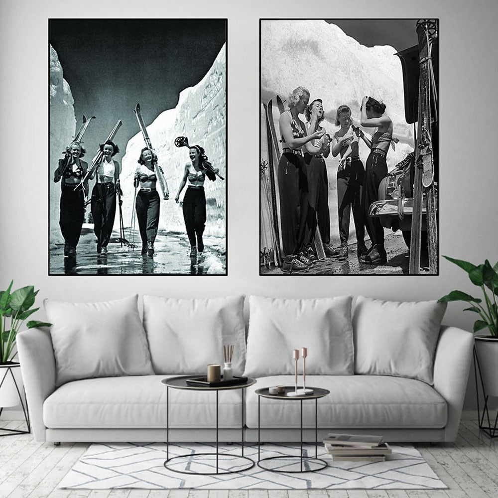 Tableau Ski Vintage