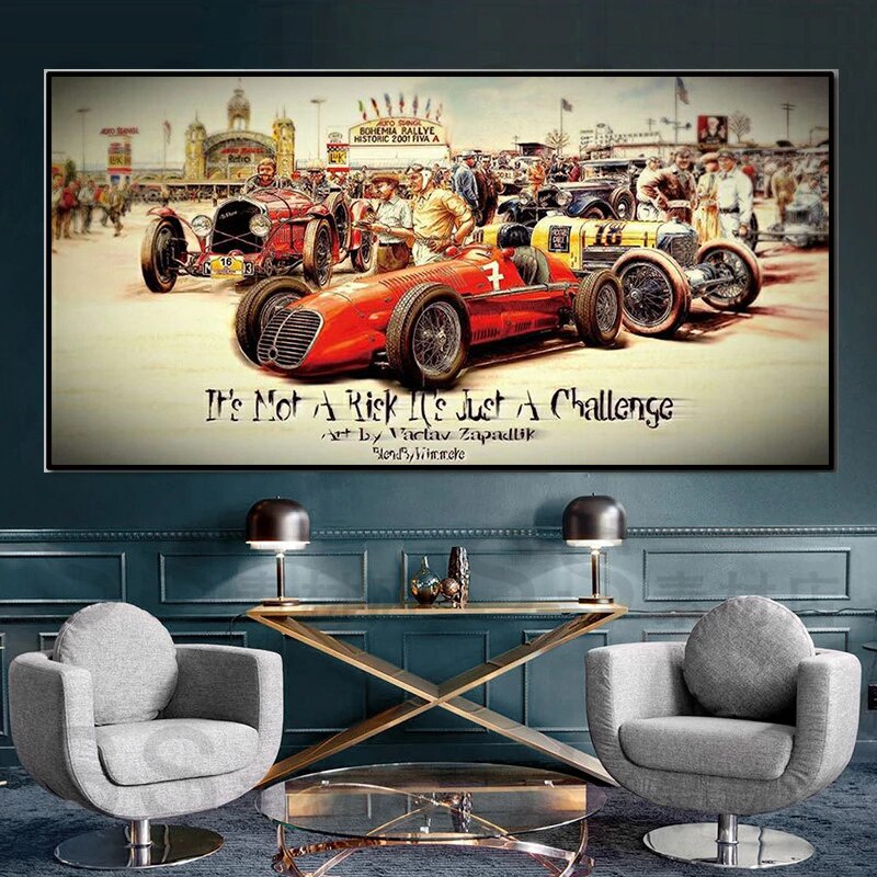 Tableau Vintage Auto