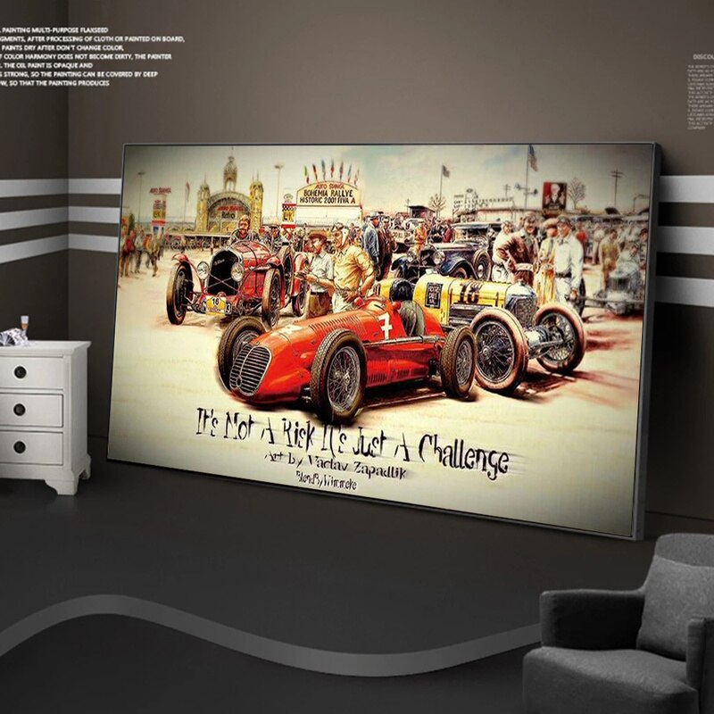 Tableau Vintage Auto