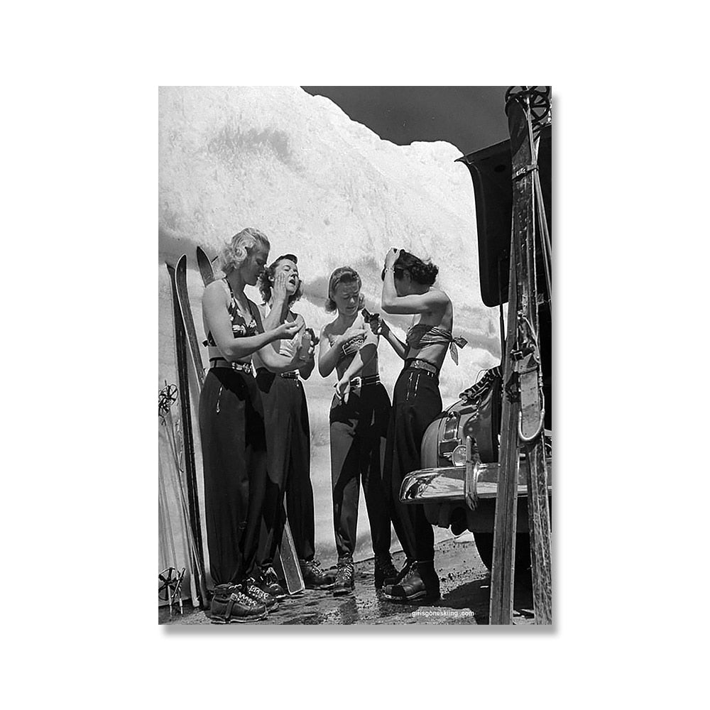 Tableau Ski Vintage