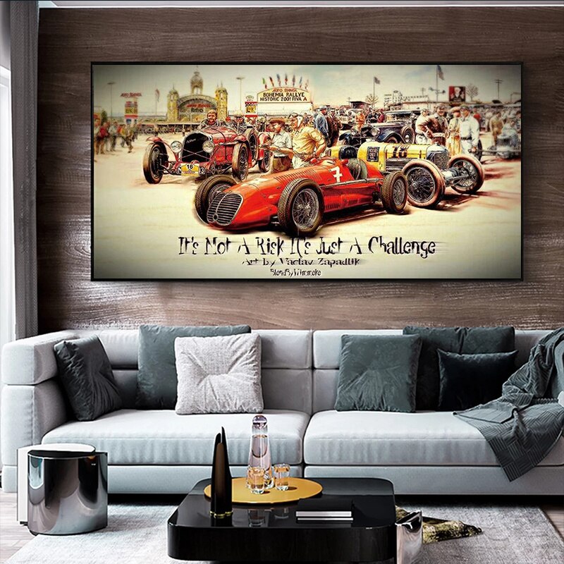 Tableau Vintage Auto