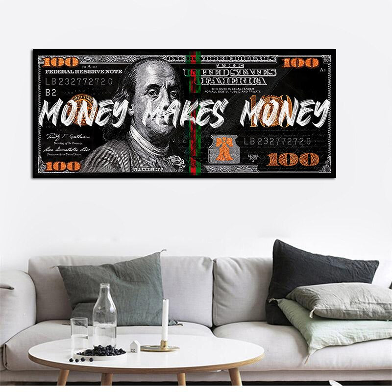 Toile Déco 100 Dollar