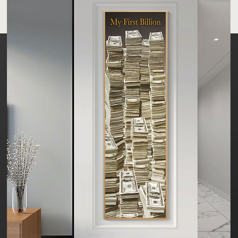 Tableau Tas de Billet Scandinave