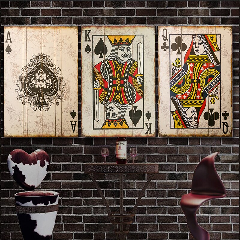 Tableau Vintage Poker