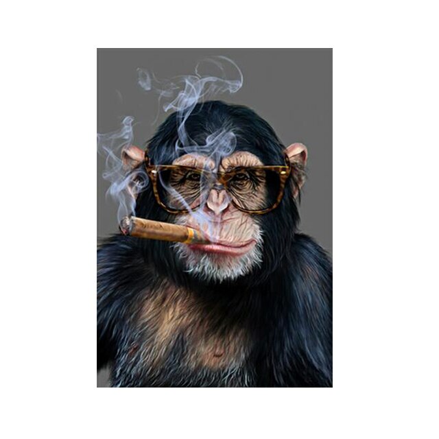 Tableau Singe qui Fume