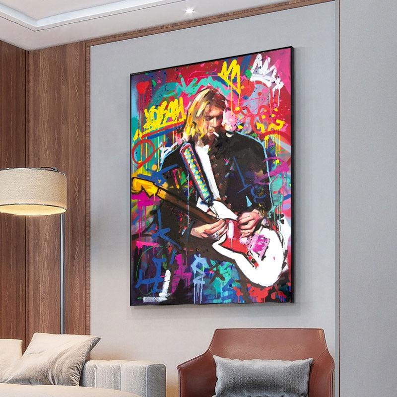 Tableau Pop Art Rock Icons