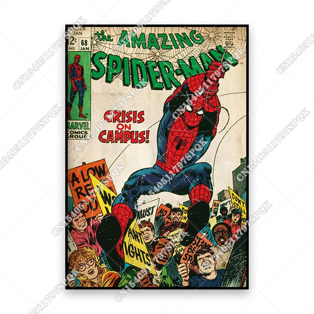 Tableau Retro Marvel