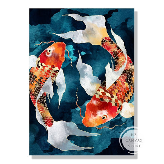 Tableau Poisson Rouge