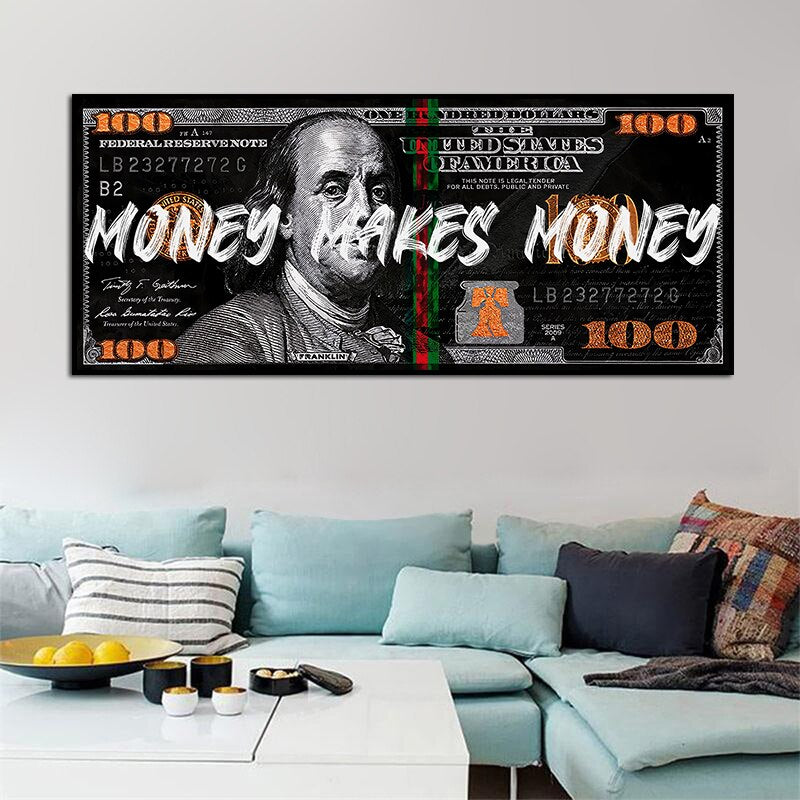 Toile Déco 100 Dollar