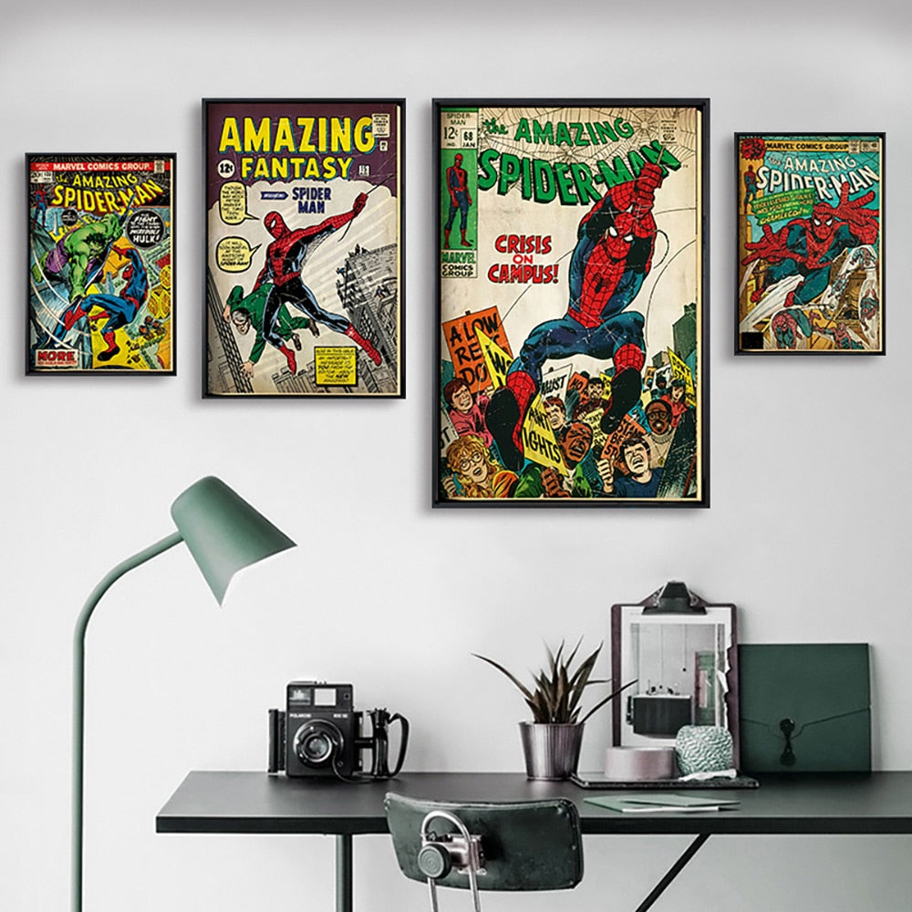 Tableau Retro Marvel