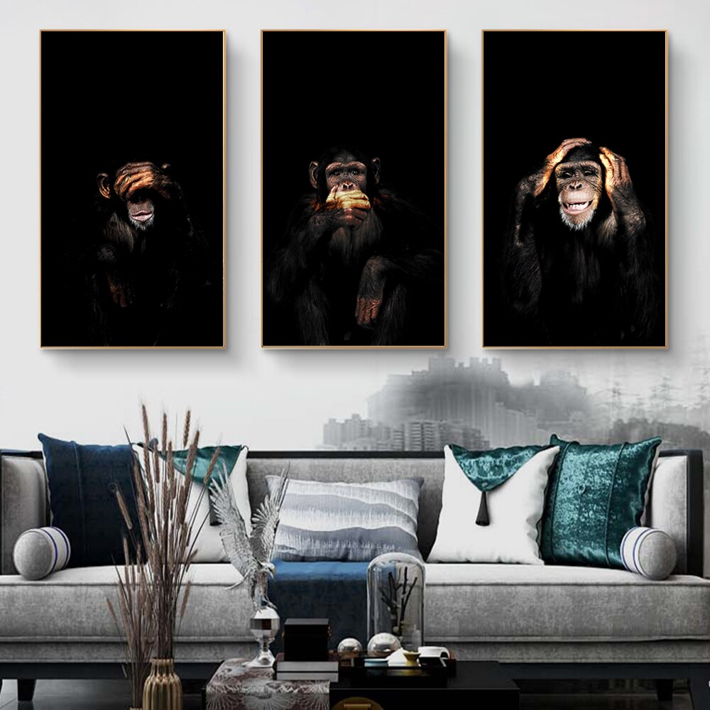 Tableau Singe Drole