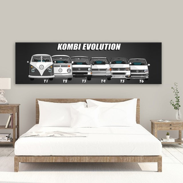 Tableau Toile Voiture Évolution