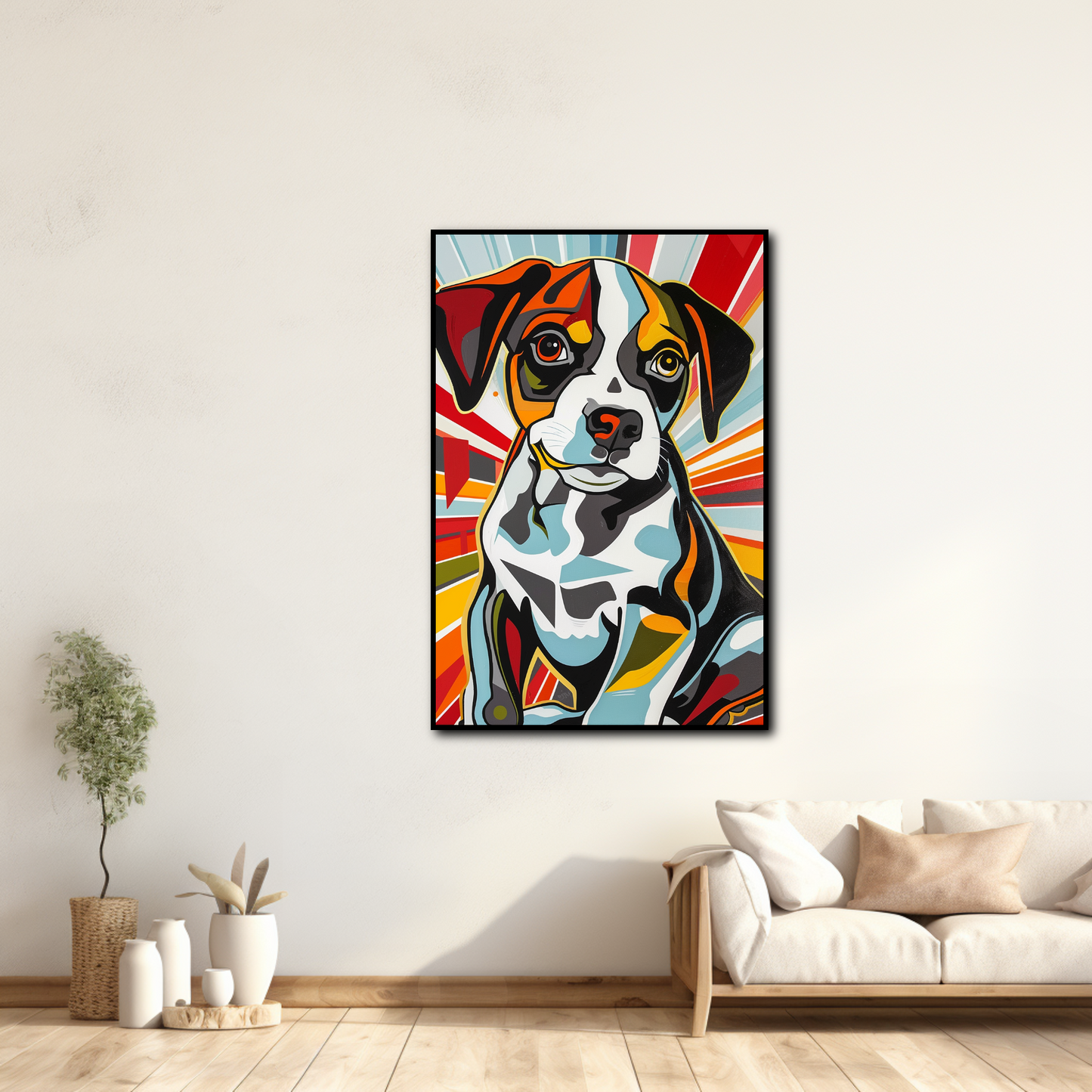 Tableau Chien Pop Art