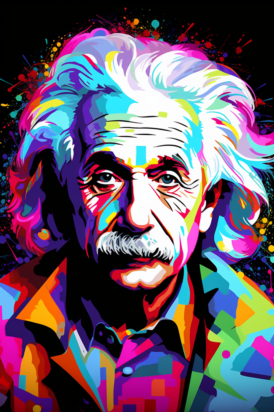 Tableau Einstein Pop Art