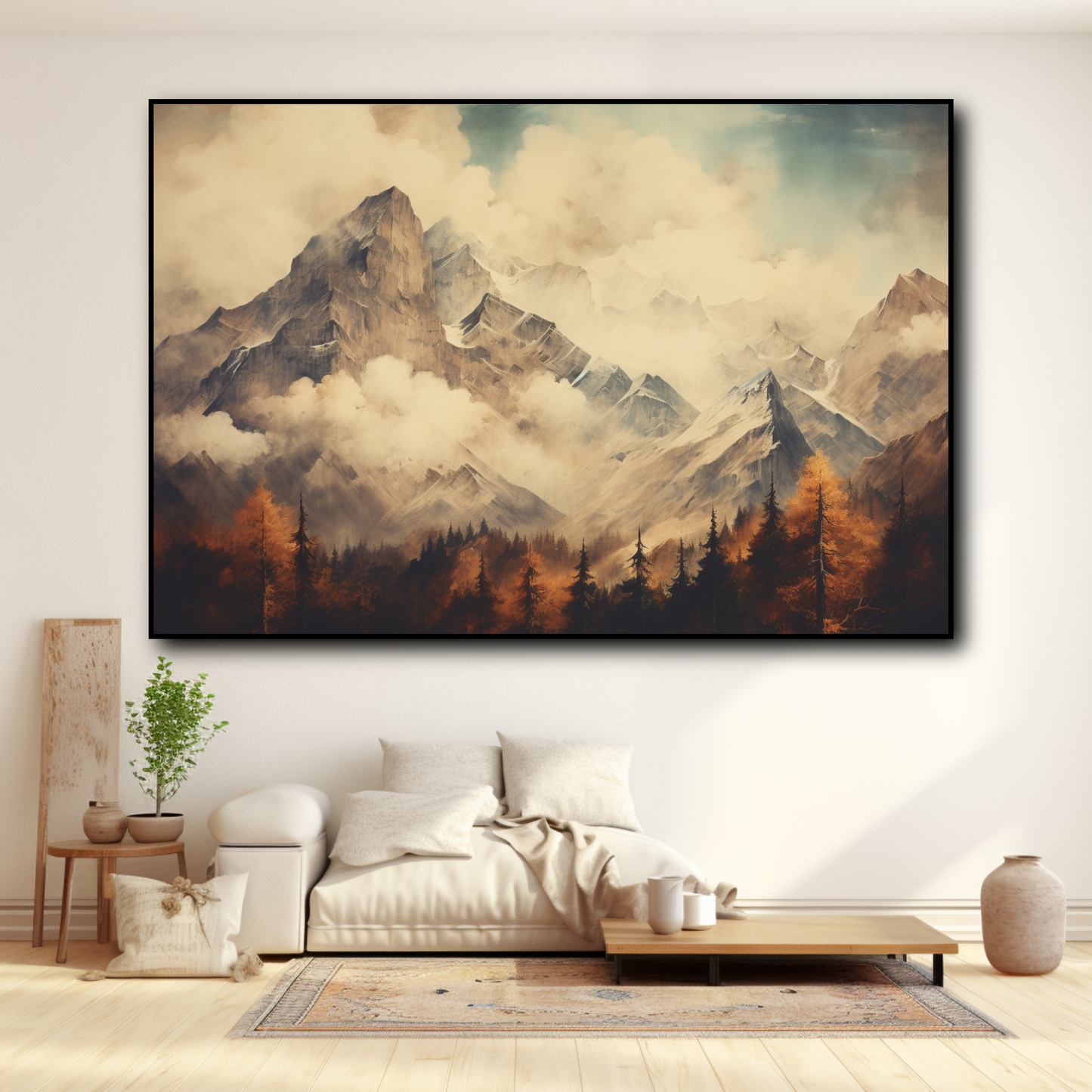 Tableau Montagne Vintage