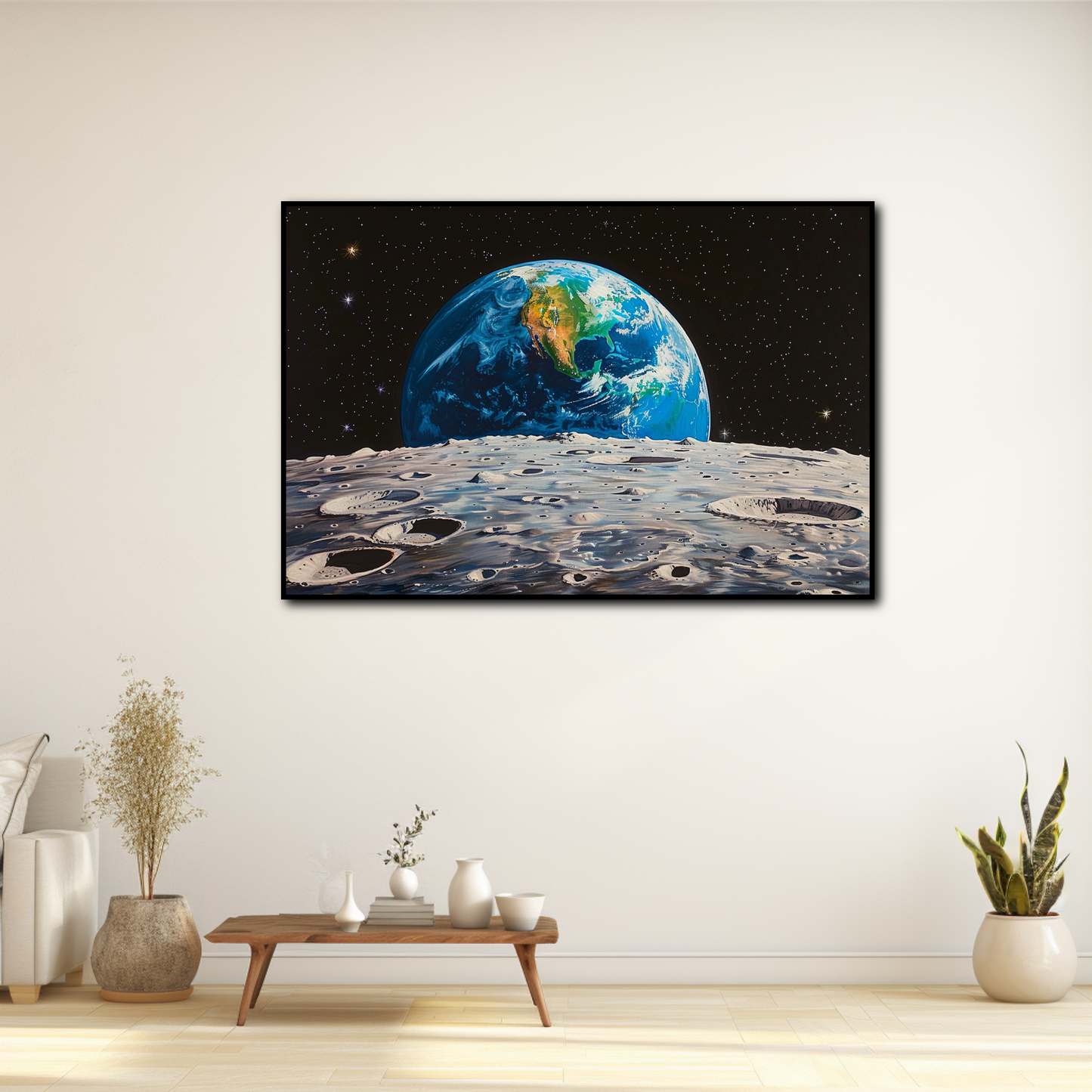 Tableau Terre vue de la Lune