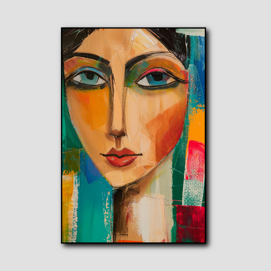 Tableau Femme Abstraite Couleurs