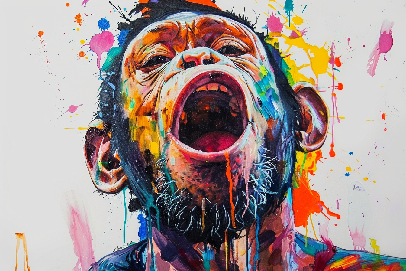 Tableau Singe Couleur