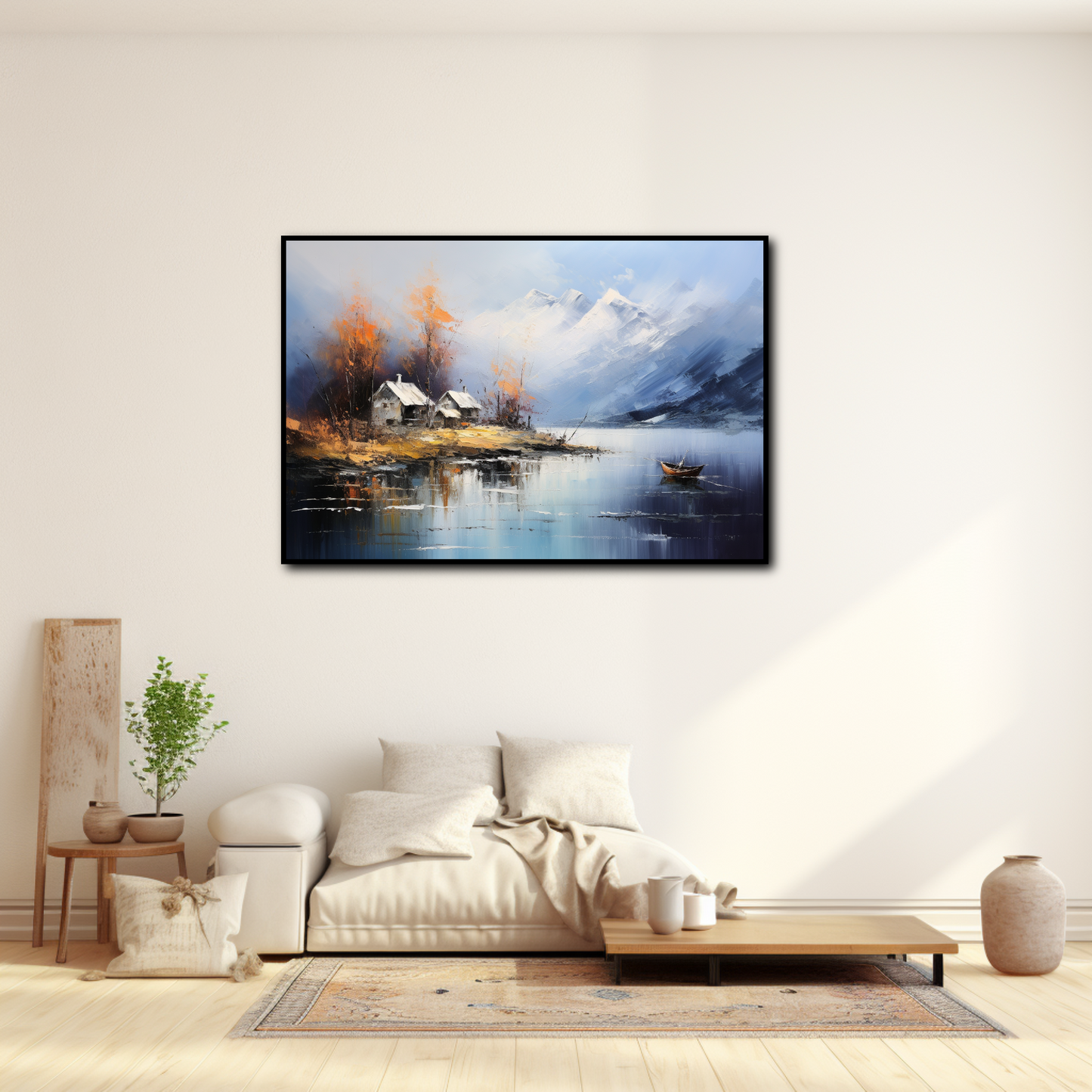 Tableau Montagne et Lac