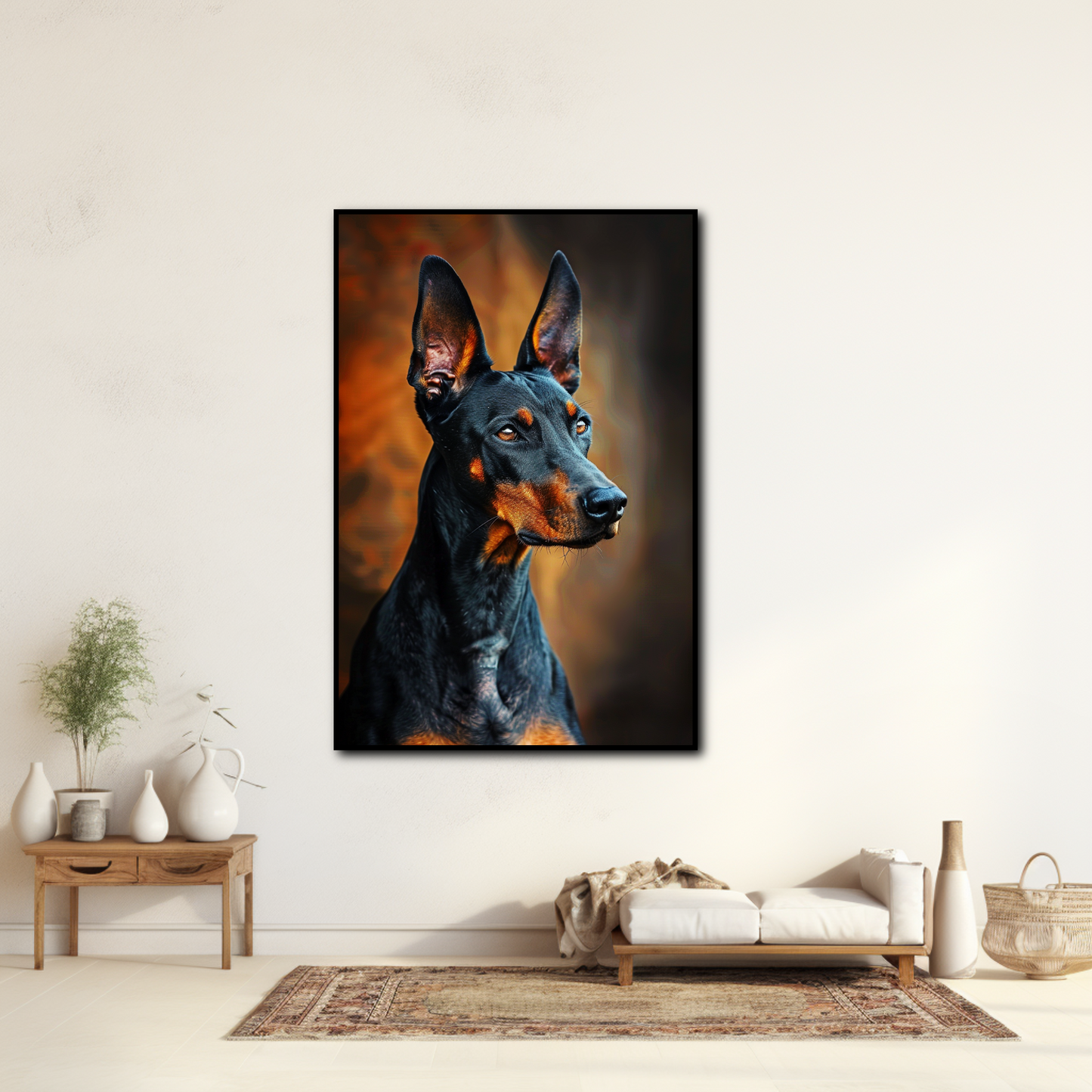 Tableau Moderne Doberman