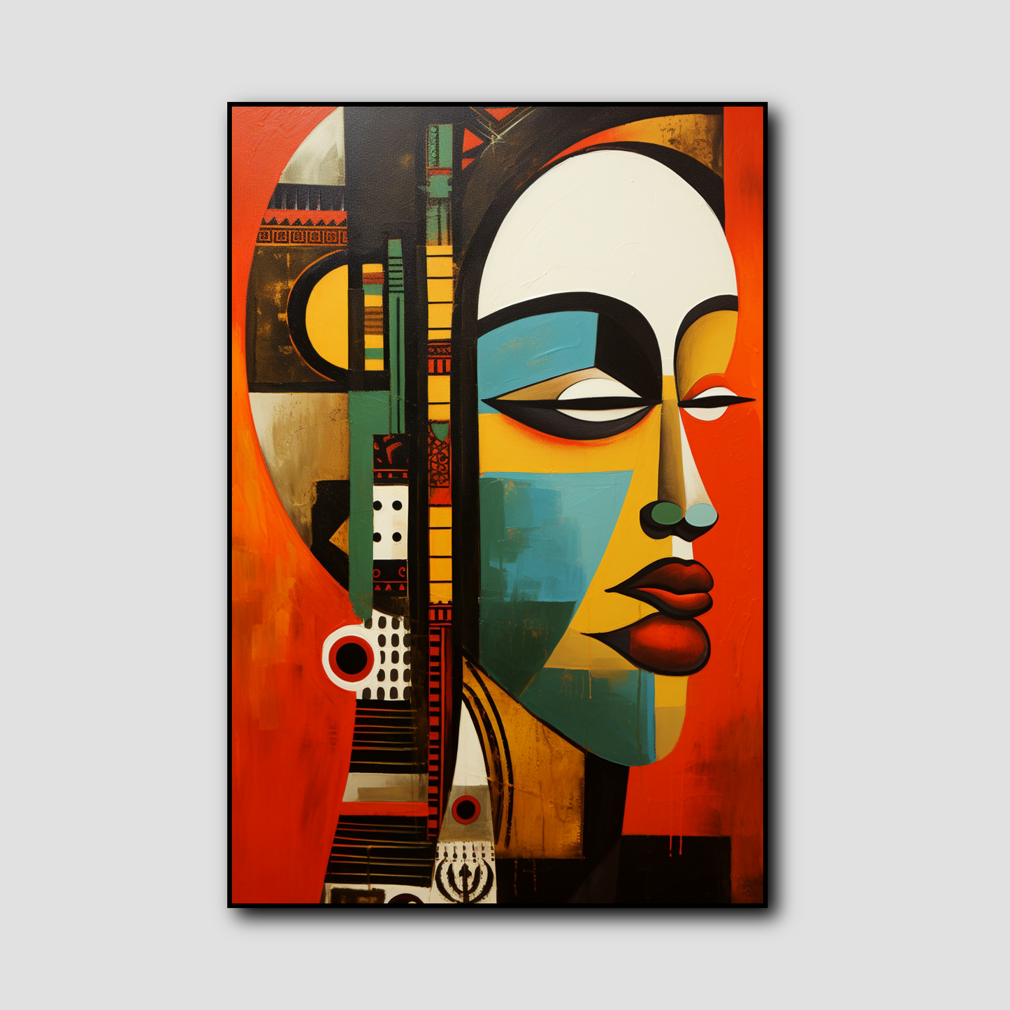 Tableau Africain Abstrait