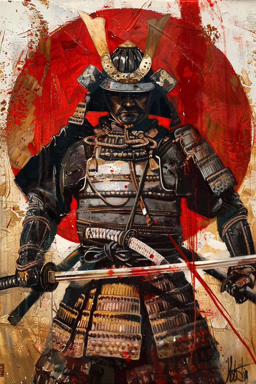 Tableau Guerrier Japonais