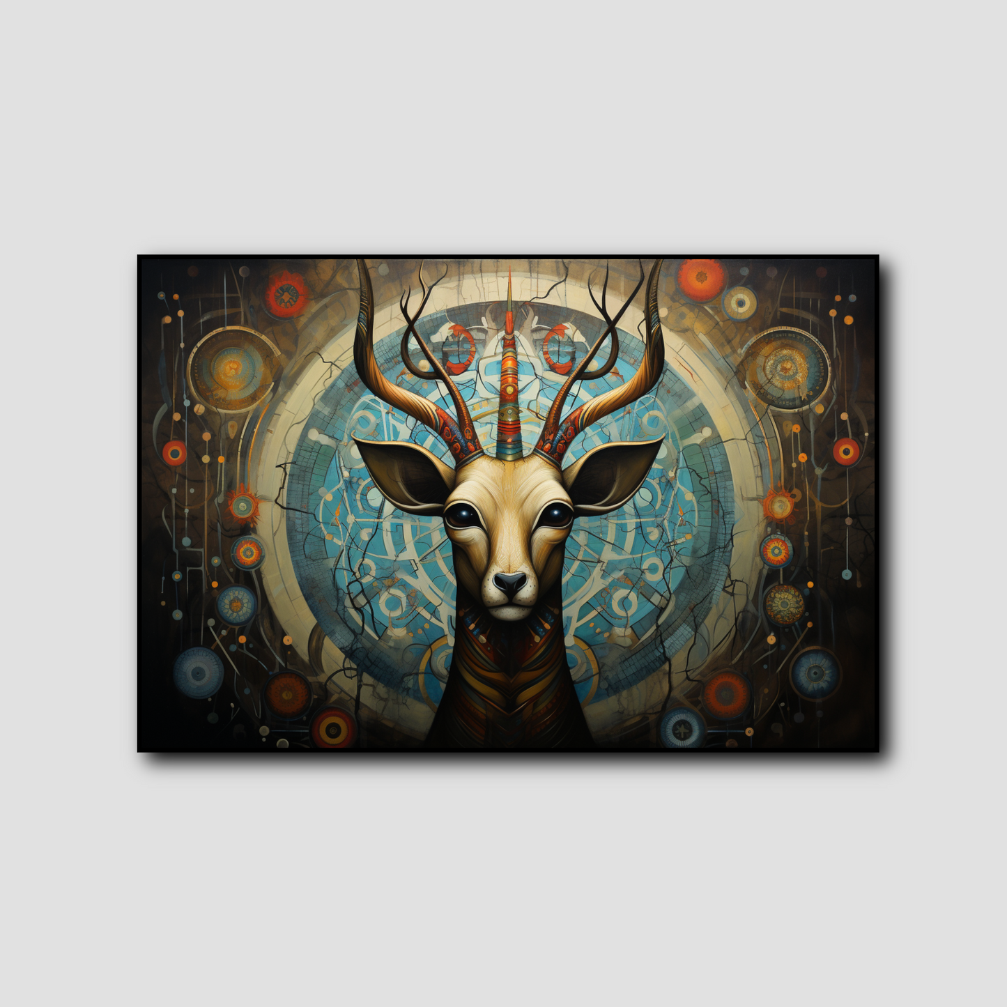 Tableau Antilope Abstrait