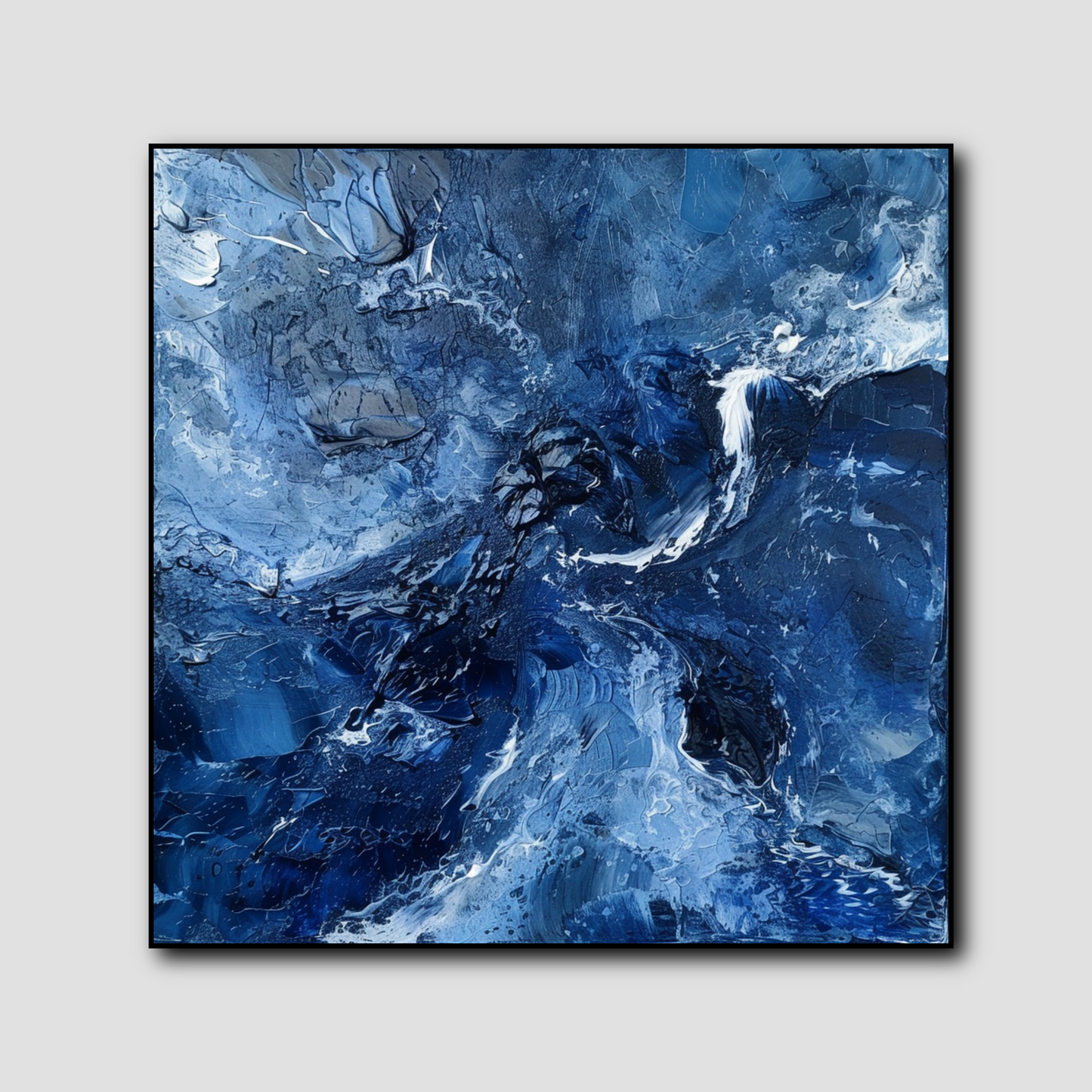 Tableau Moderne Bleu Foncé
