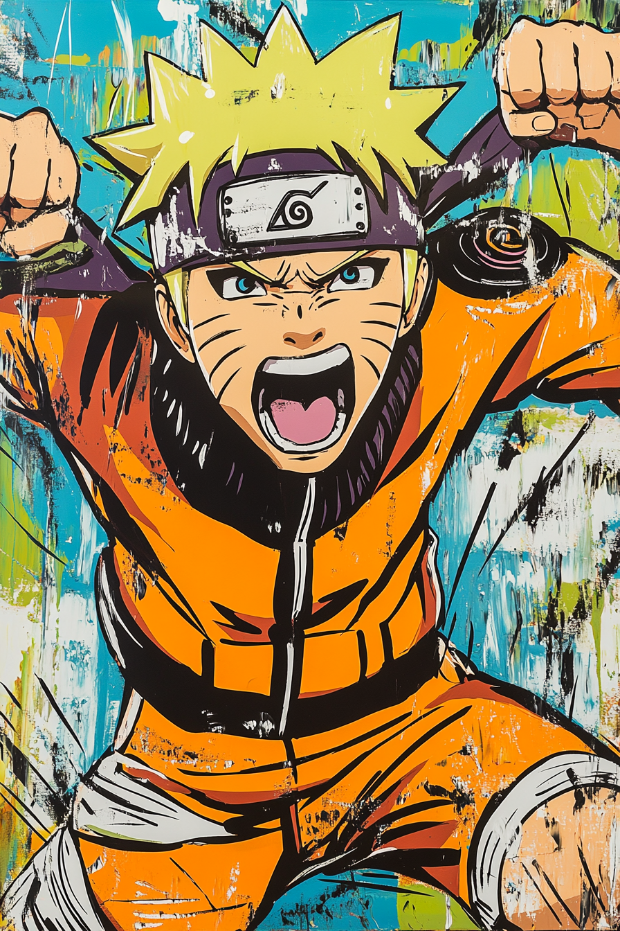 Tableau déco Naruto Manga Pop Art