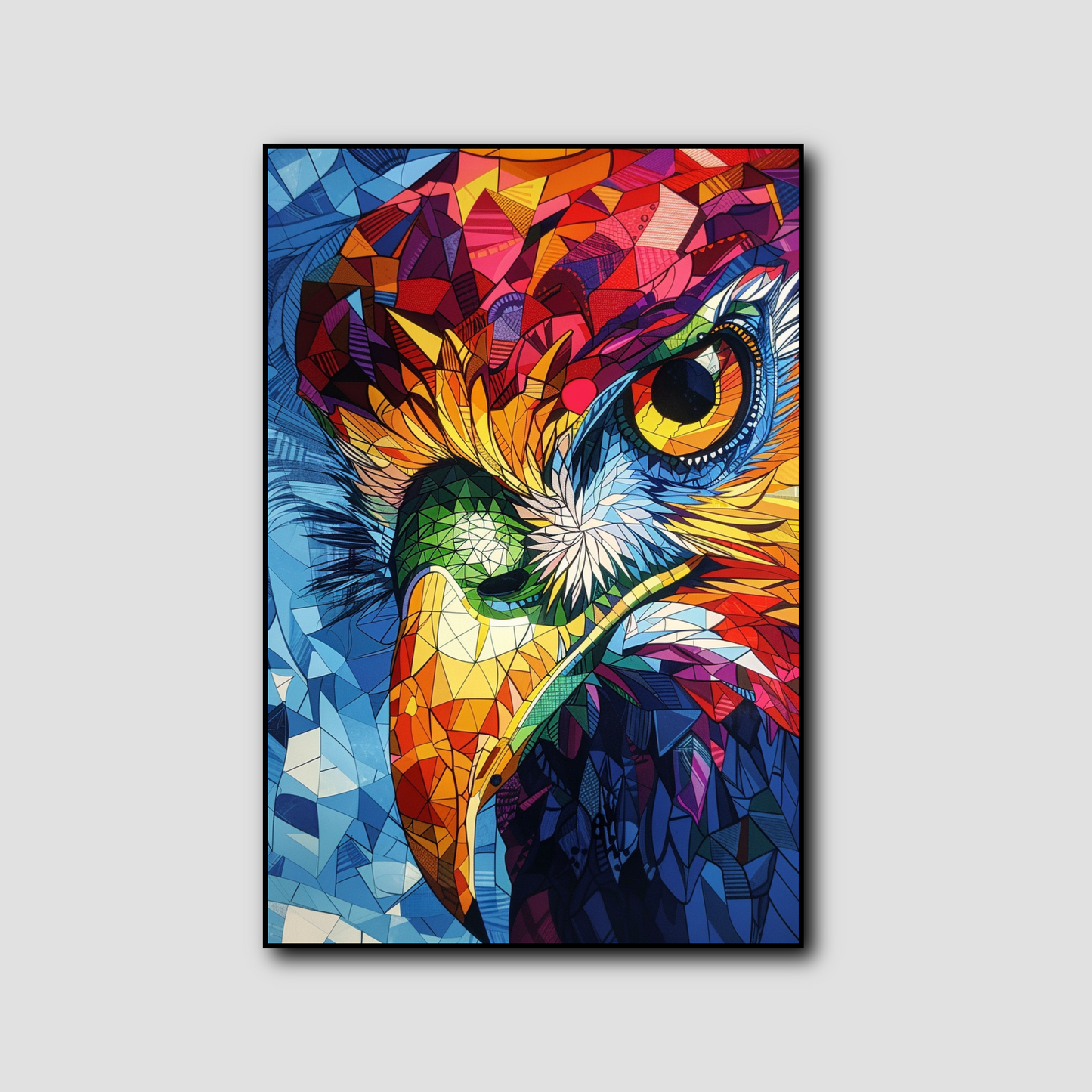 Tableau Aigle Multicolore