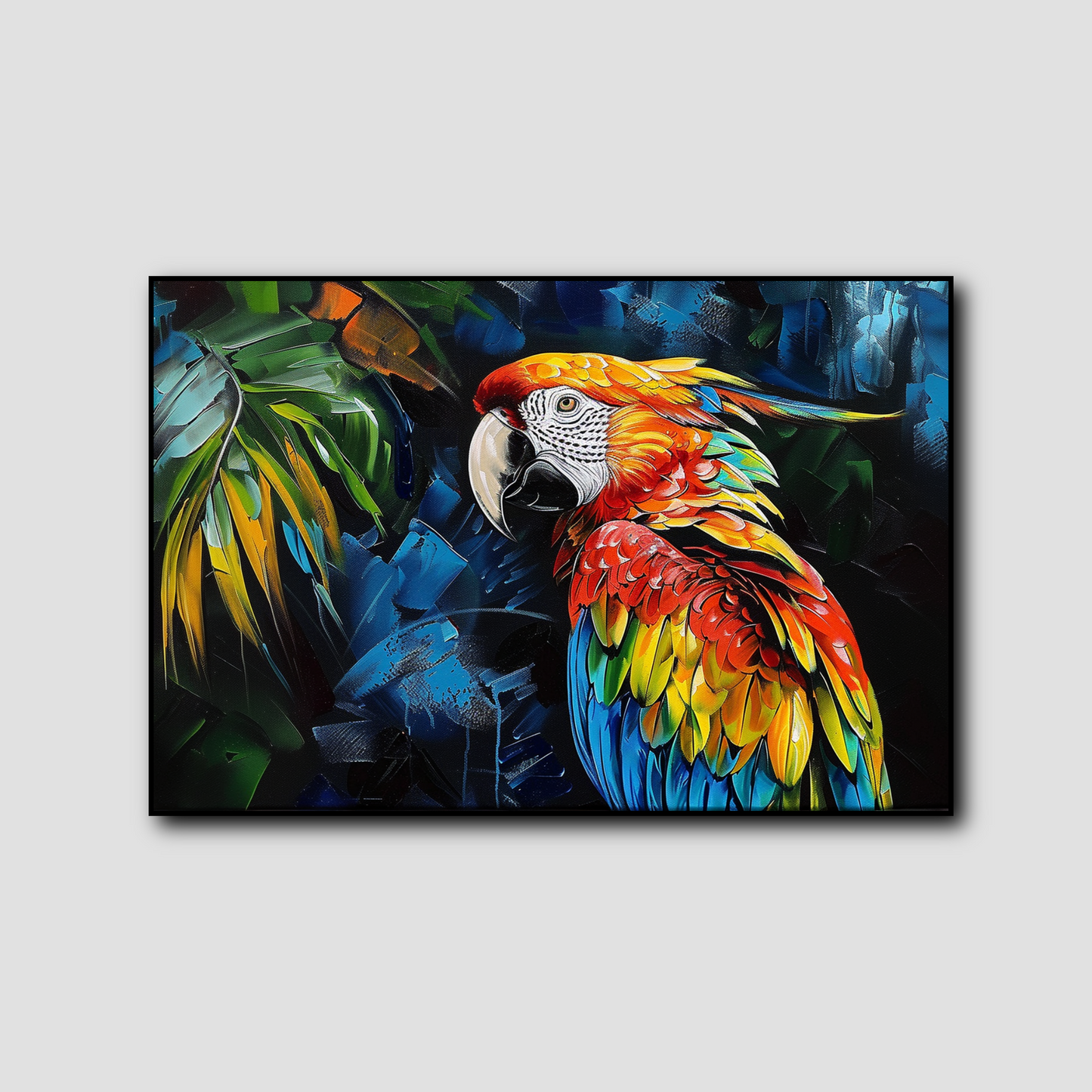 Tableau Africain Perroquet