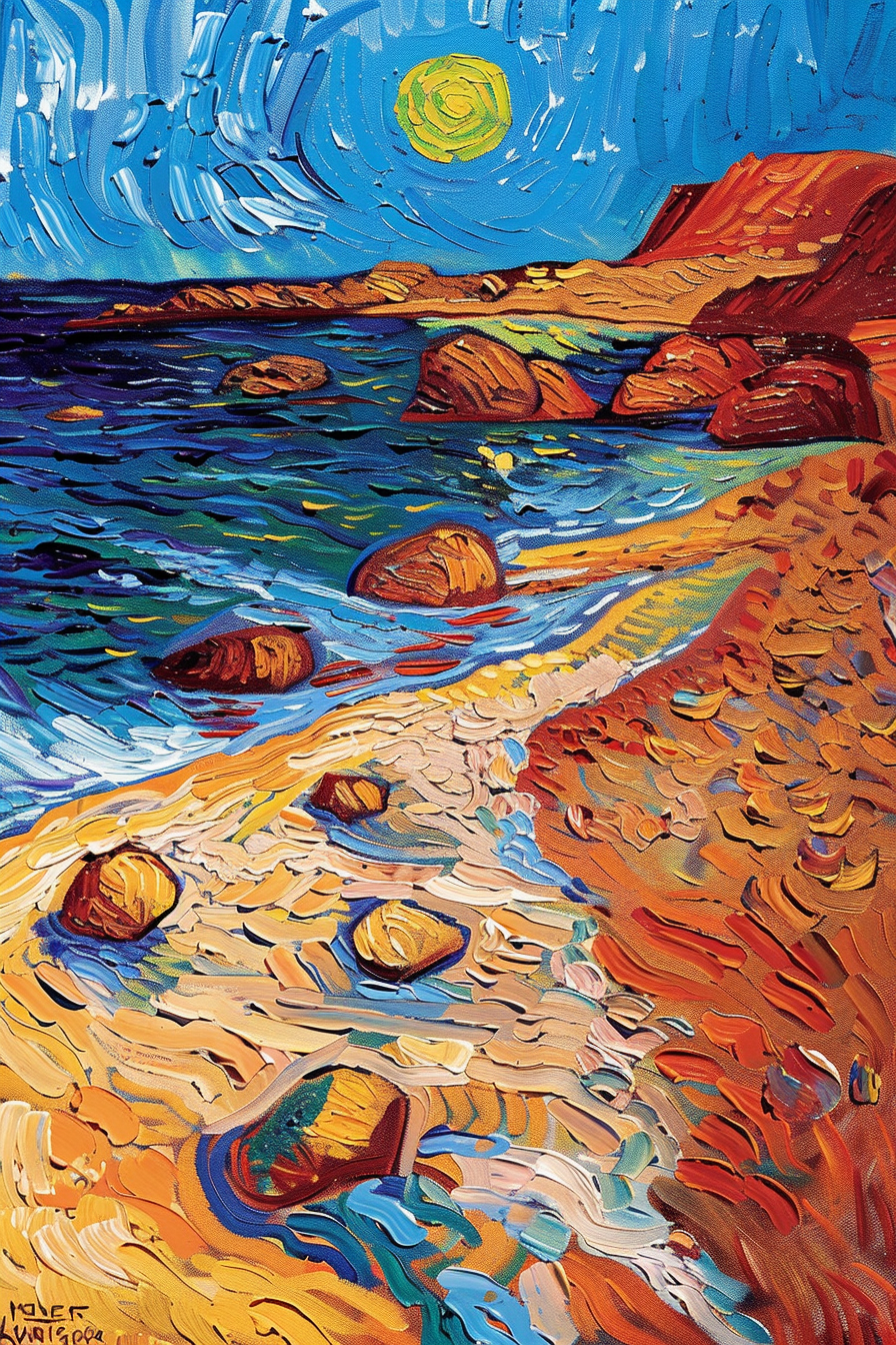 Tableau Sable Coloré