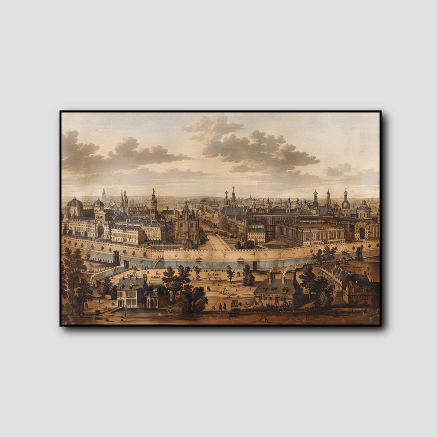 Peinture Rétro de Ville