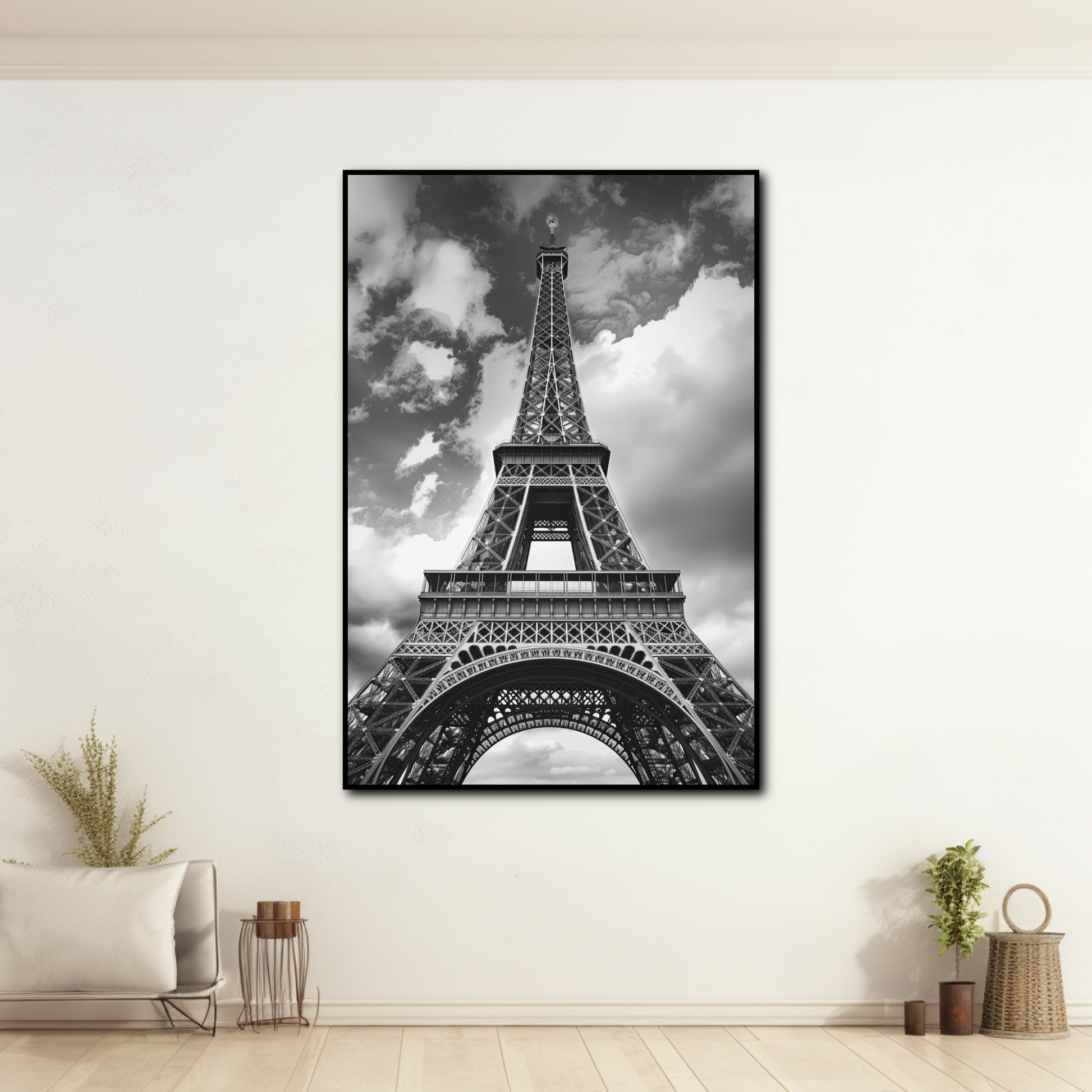 Tableau Tour Eiffel Noir et Blanc