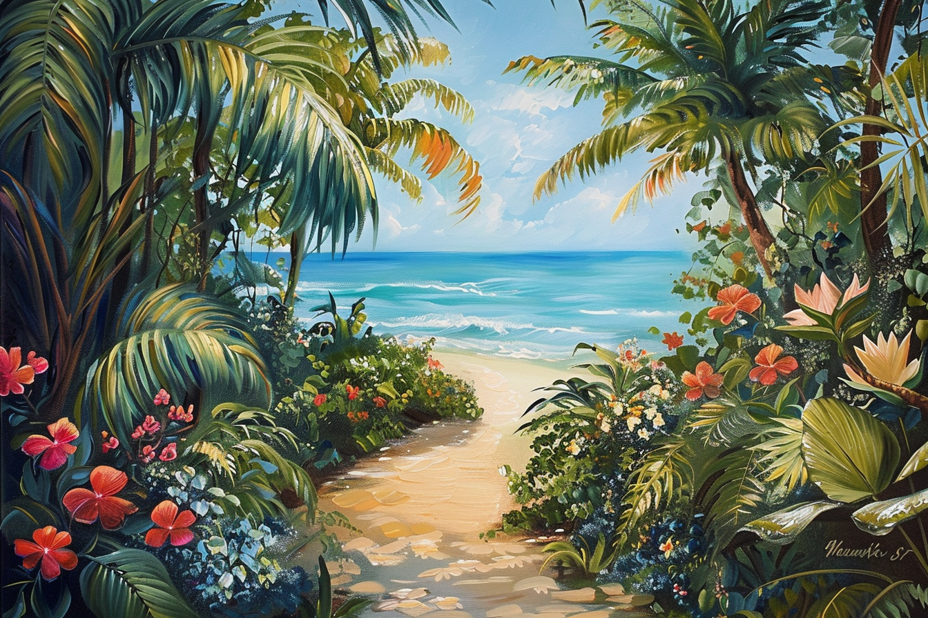 Tableau Plage Paradisiaque