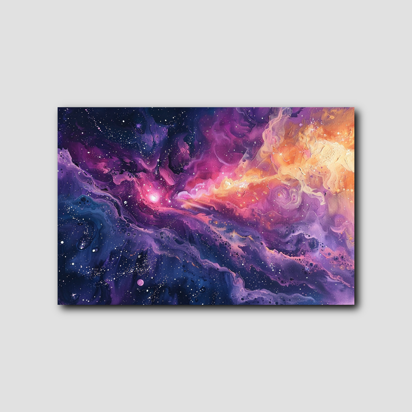 Peinture Abstraite d’Étoiles