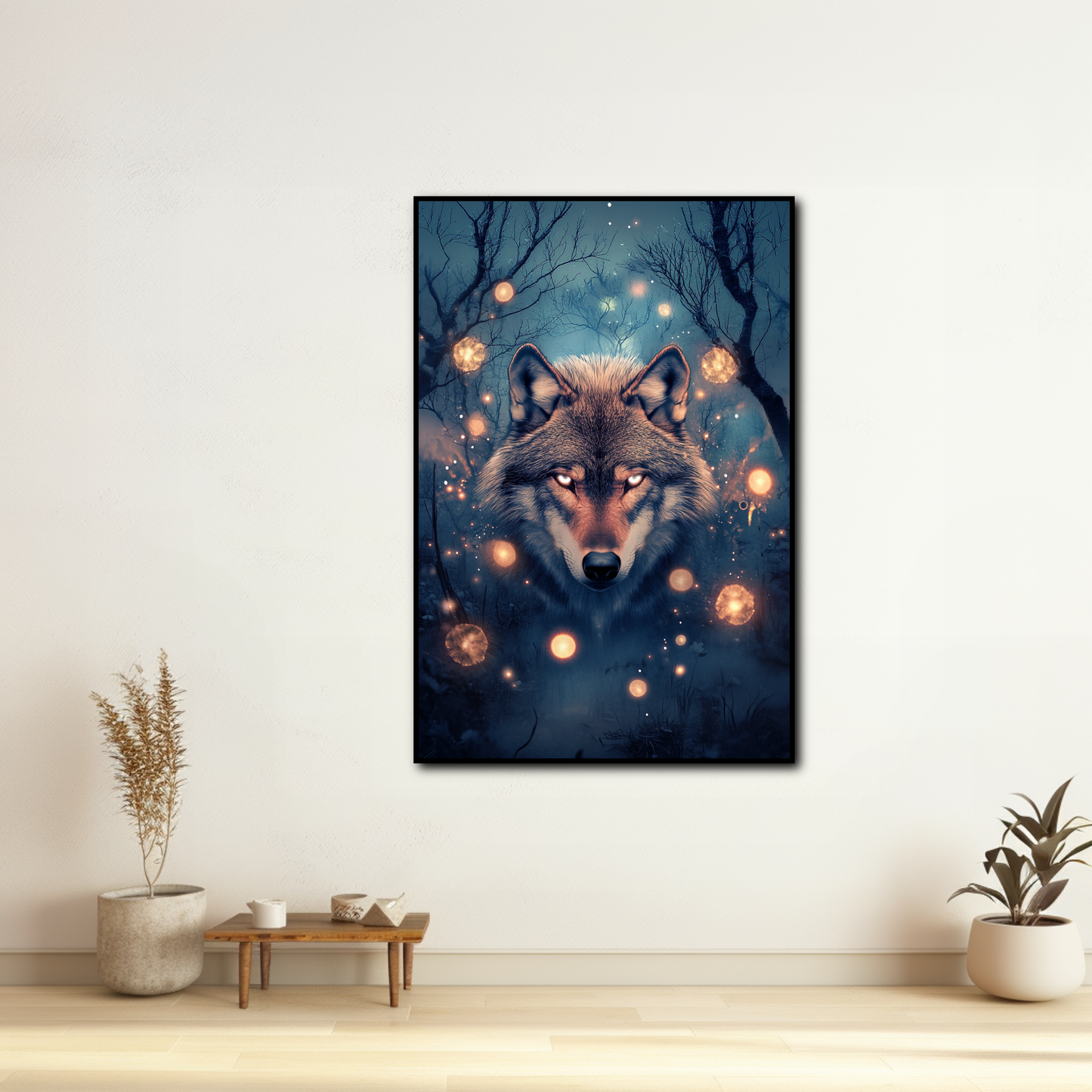 Tableau Loup Ambiance Fantastique